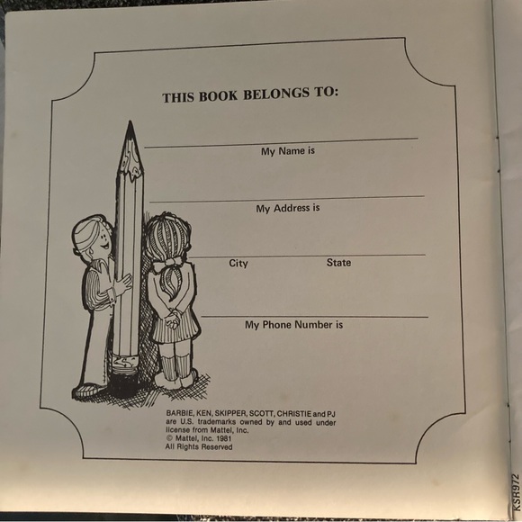 VTG Barbie Christmas Party by Kidstuff Records KSR972, See Hear Read Series 1981 - Picture 7 of 13